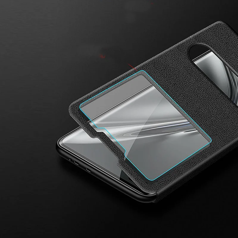 For Honor 90 Case Luxury Leather Double Window View Flip Cover for Honor 90 5G Honor90 Pro Book Case Shockproof Bag