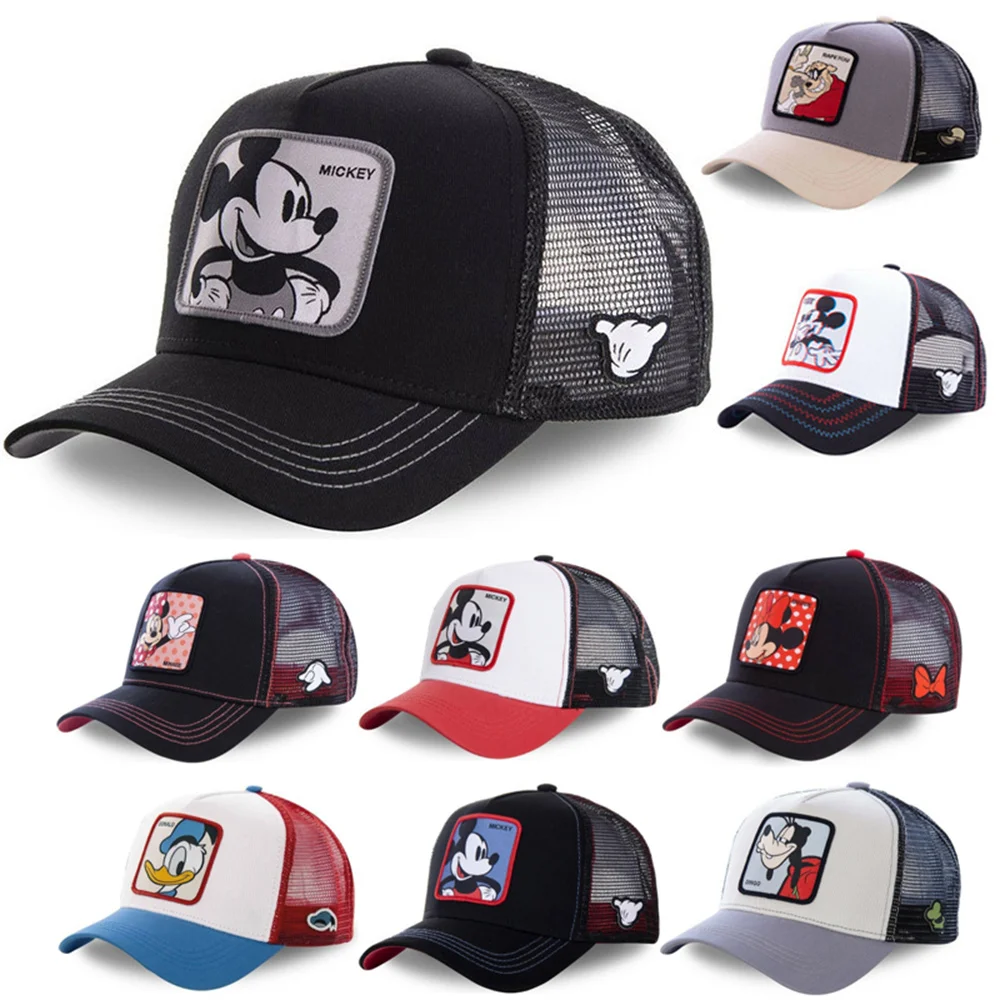 Anime Disney Hats Mickey Mouse Cartoon Baseball Caps Spring Summer Travel Baseball Caps Boy Girl Hip Hop Hat Gift Adjustable-90 2