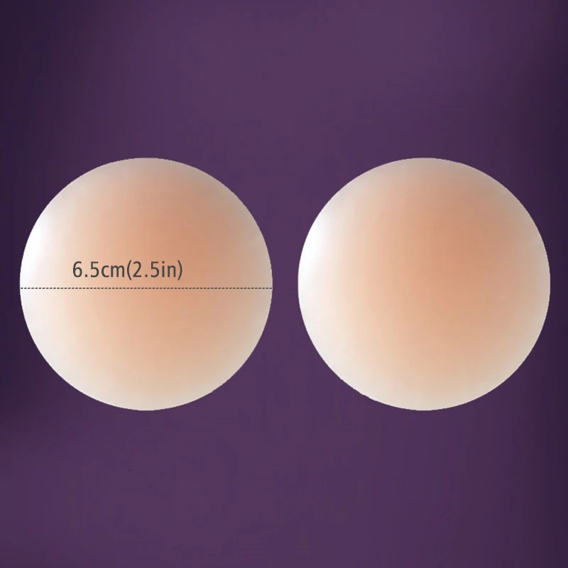 Silicone Breast Patch Silicone Nipple Cover Invisible Stick On Bra Sticky Bra Breast Nipple Covers Silicone Adhesive Bra Silicone Stickers Breast Sticker Reusable Self Adhesive for Woman