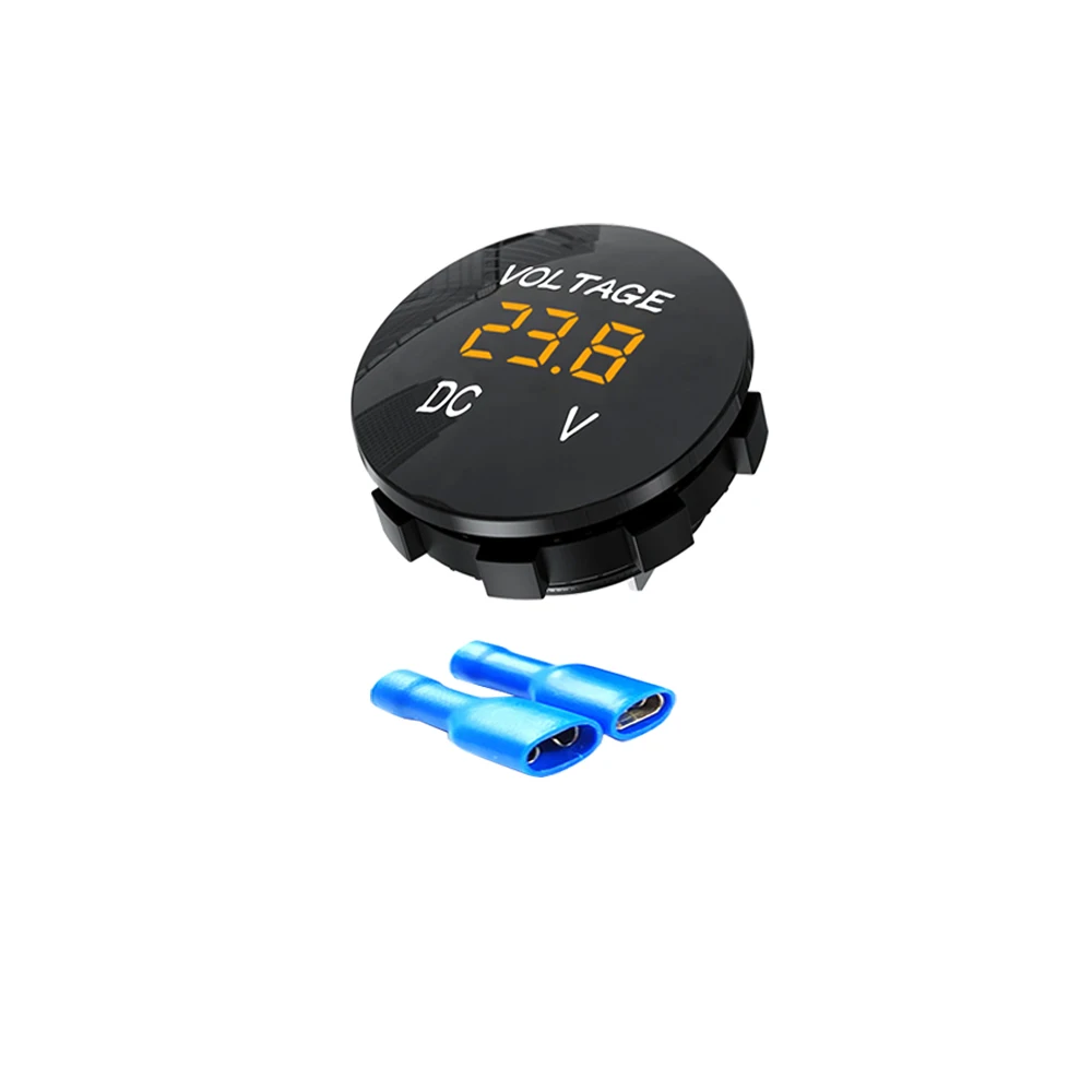 Compact Waterproof LED Panel Digital Voltmeter Tester