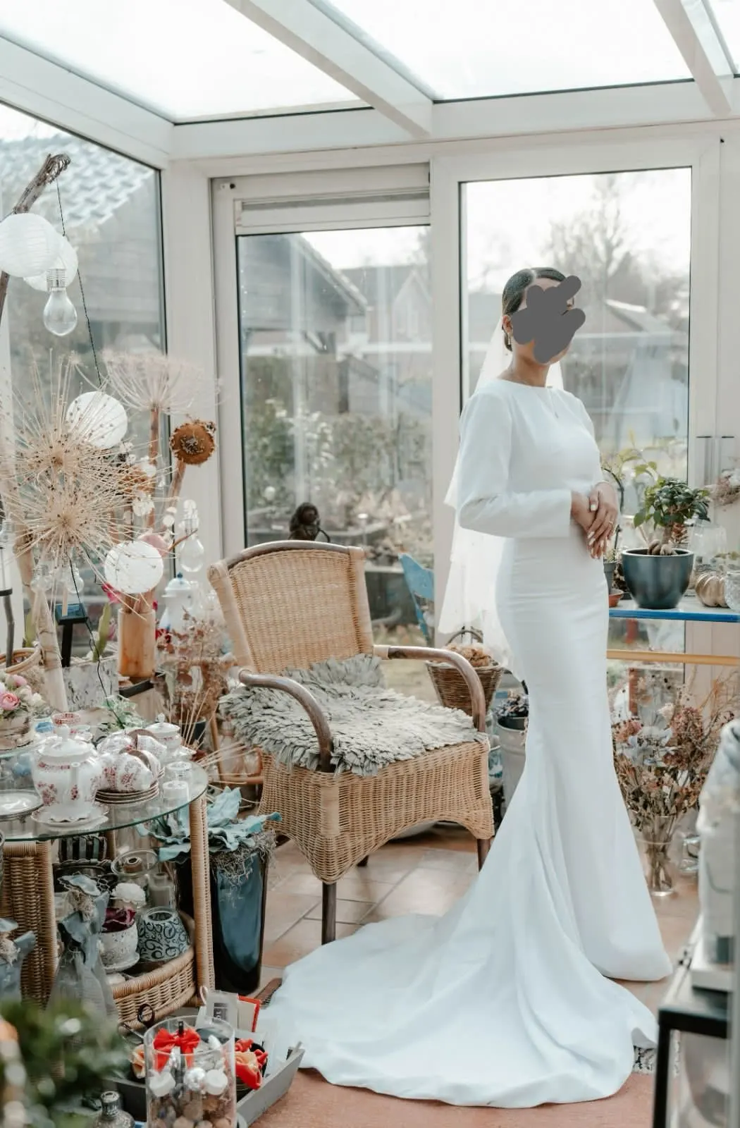 Customized Long Sleeves Muslim Arabic Wedding Dresses Woman Elegant Korea Plus Size Soft Satin Bridal Gowns Vestidos De Novia