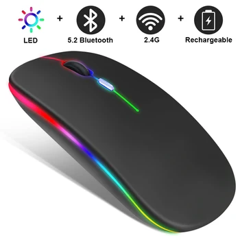 Wireless Mouse RGB Rechargeable Bluetooth Mice Wireless Computer Mause LED Backlit Ergonomic Gaming Mouse for Laptop PC 1