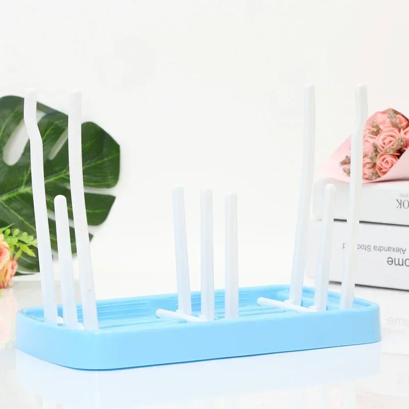 Bottle Dry Rack Baby Bottle Drain Drying Racks Blue Pink Baby Cleaning Dryer Drainer Storage Drying Rack bottle drying rack baby bottle drying rack feeding bottle drying rack