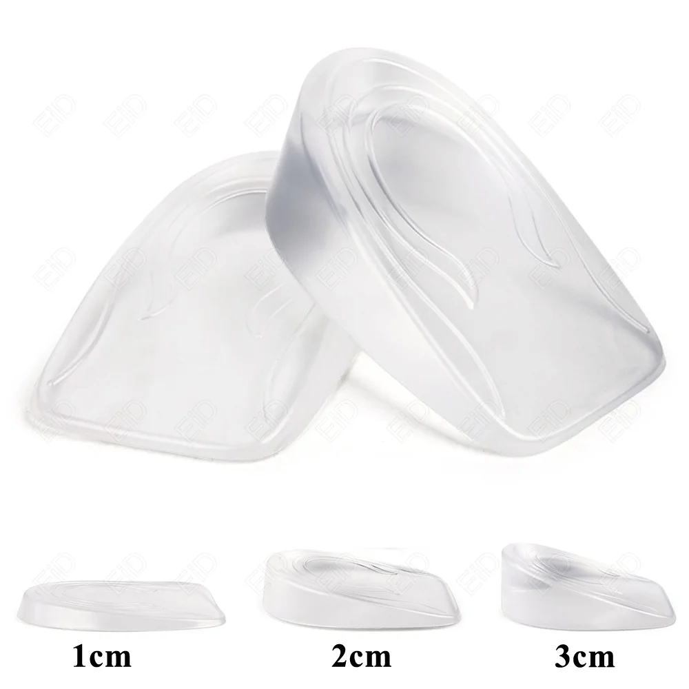 Eid Silikon gel unsichtbare Höhe erhöhen Innen sohle für Füße Fersen heben Einsätze Schuh Boost 1-3cm weiches elastisches Kissen Männer Frauen – Detail 6