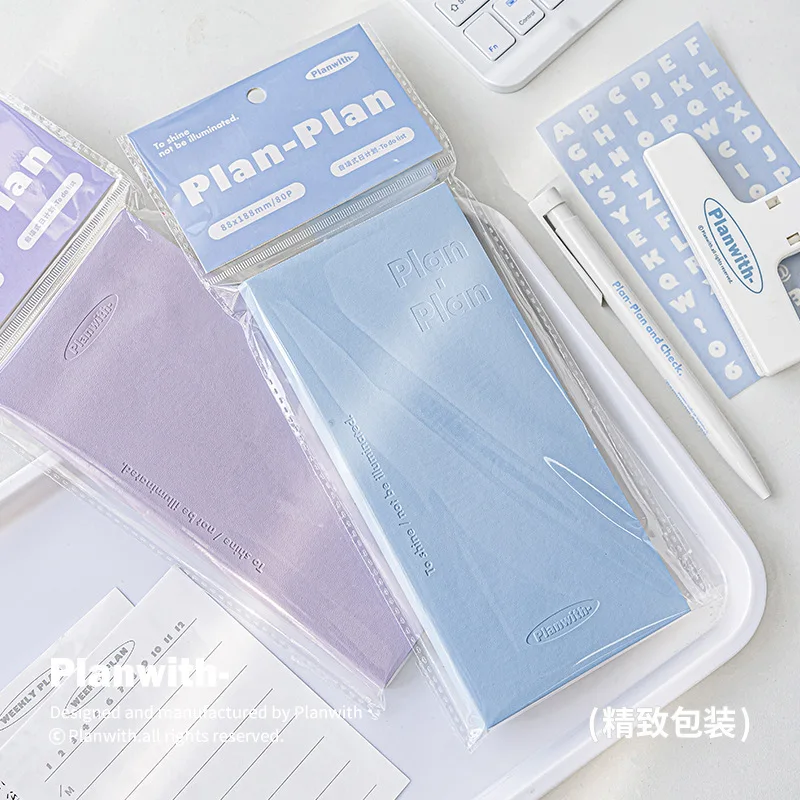 Kawaii Daily Planner 노트북 휴대용 의제 libreta PU 소프트 커버 일정 자체 작성 날짜 학습 및 작업 시간 계획