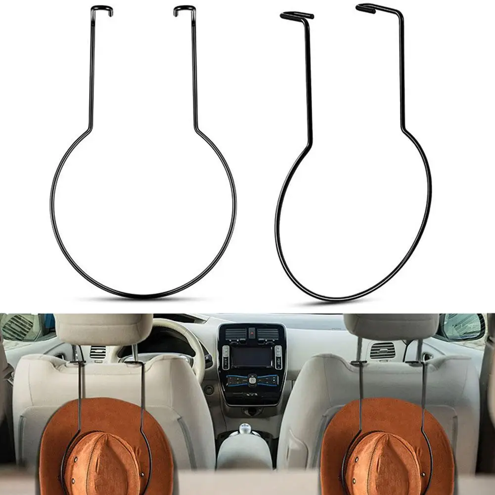 

Car Hat Holder Rack Portable Hat Bracket Truck Car Seat Hook Hat Storage Rack Metal Bending Stand Mounted Hook Auto Accessories