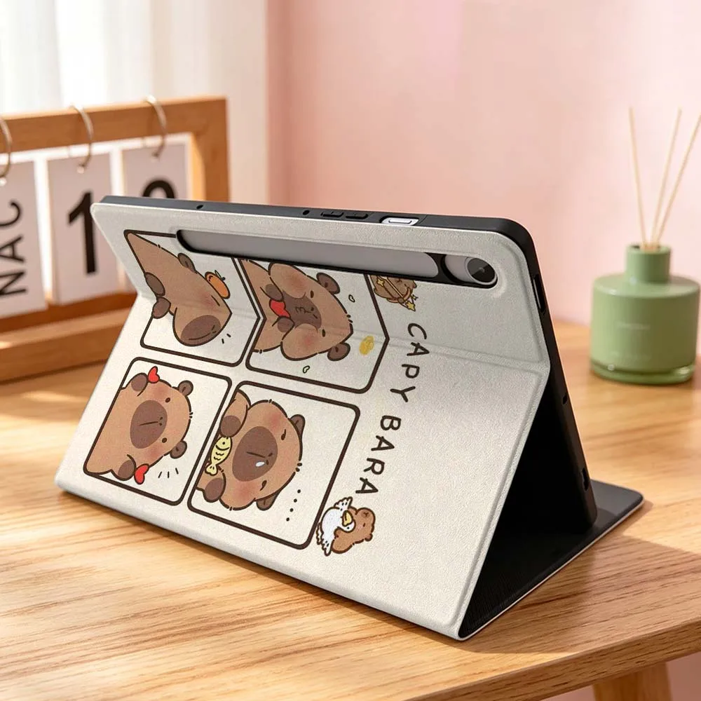Capybara Art Cartoon Design Soft Flexible Tablet Case Gift