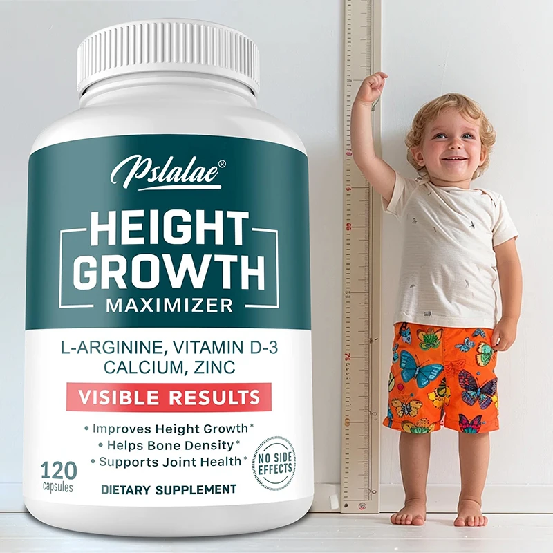 Natural Height Growth Maximizer for Kids, Teens and Adults Zinc and Calcium Increase Peak Height Supplement Bone Strength