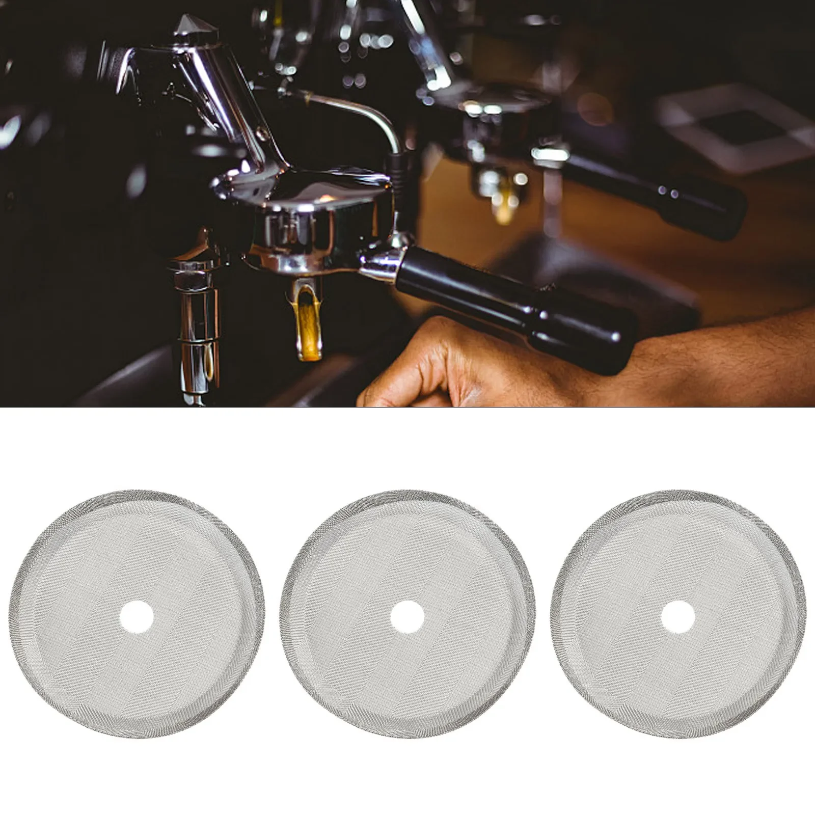 French Press Filters Coffee Press Filters 3PCS/set 7.2CM/8.7CM/10CM Coffee Accessories Stainless Steel Durable Useful