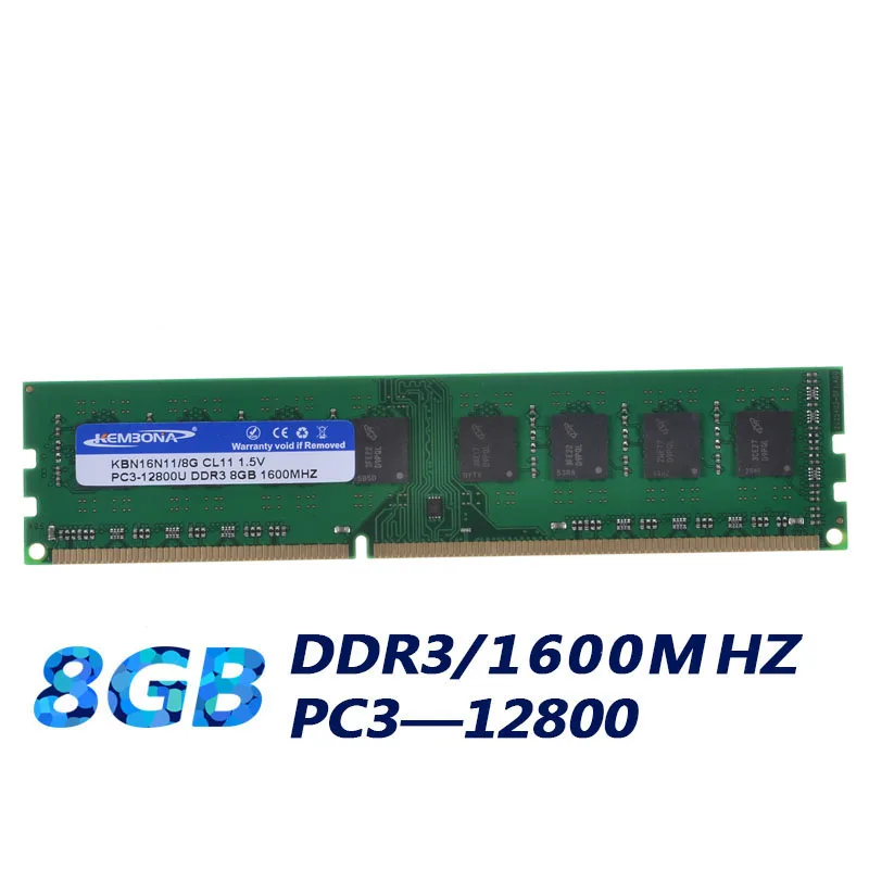 DDR3 2G/4G/8G 2GB 4GB 8GB Work for A-M-D MB New 1600mhz