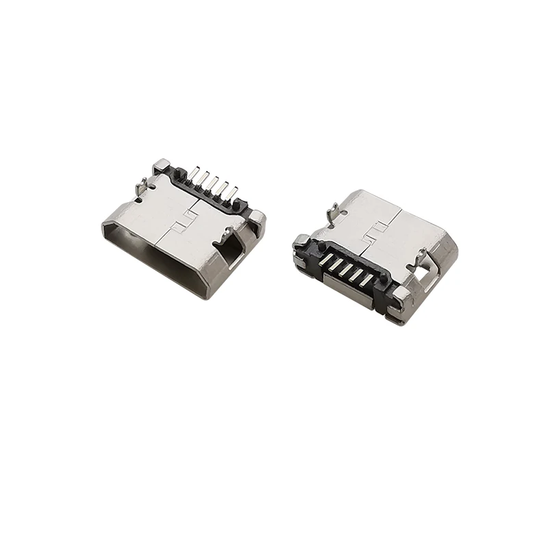 Mikro USB ženské hever konektor 5 špendlík microusb nástrčkový adaptér pro datový nabíjení levý bok lodi DIY projekty oprava náhrada