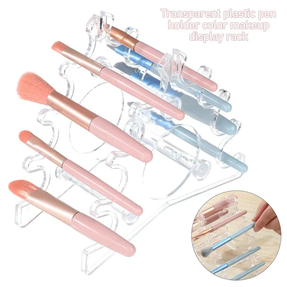 Espositore Per Penne In Acrilico - 6 Scomparti, Trasparente, 17.5x9x7.5 Cm - Foto 11