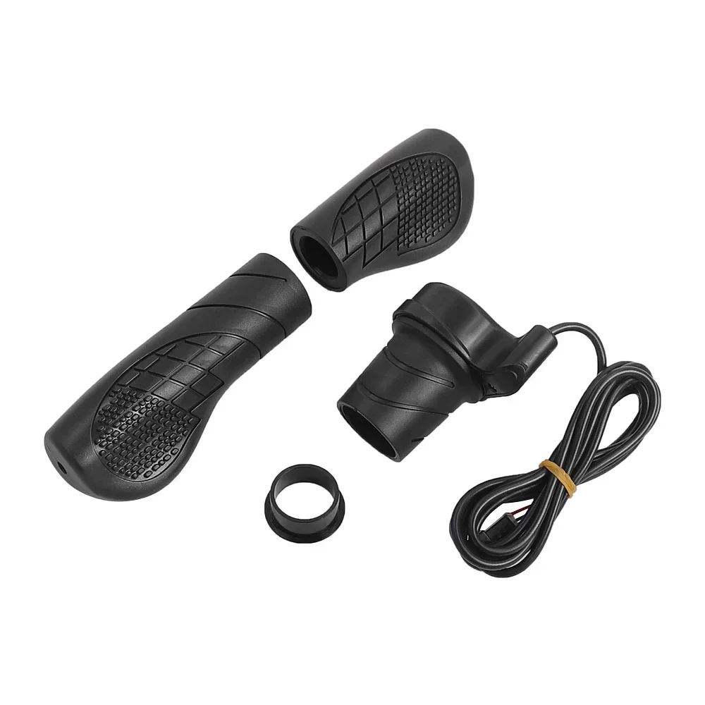 Electric Bike Throttle Electric Bicycle Left/Right Handle E-Bike E-Scooter 76X Throttle WP/SM Connector 36V 48V 72V Half Handle Twist Throttle