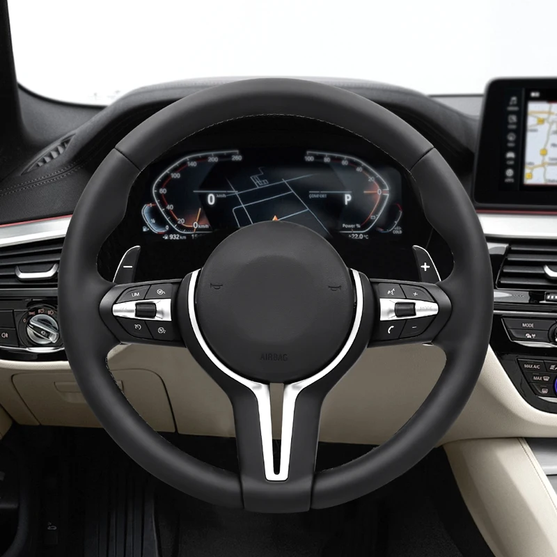 M Sports Car Steering Wheel for BMW E90 E60 E46 E81 E82 E87 E88 E89 E91 E92 E93 E61 E84 E70 E72 E71 E92 E93 M3 M5 X5 X6 X5M X6M car parts steering wheel knob steering wheel booster ball steering wheel shifter steering wheel covers steering wheel adapter steering wheel controller steering wheel paddle extension steering wheel decorative strip