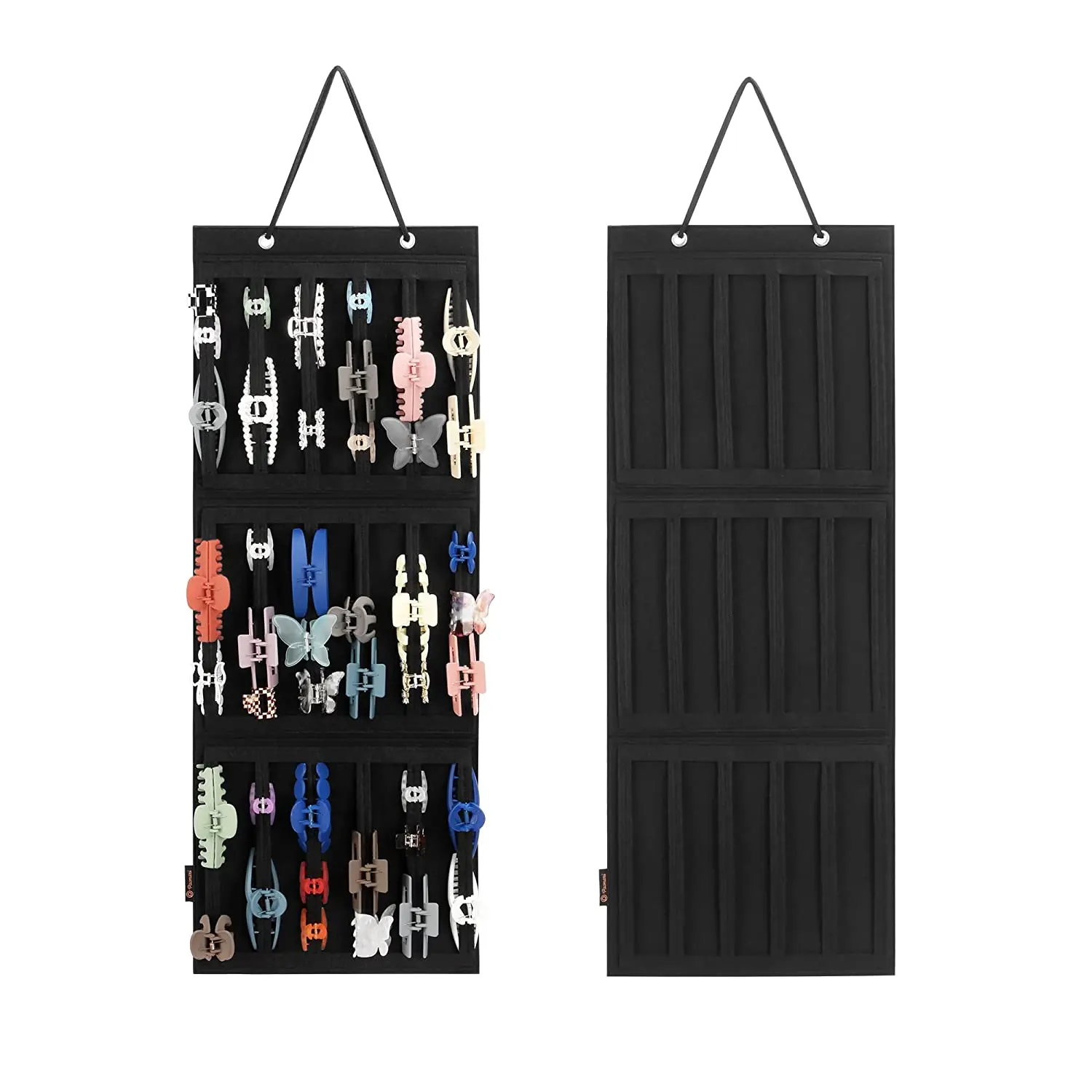 Hair Claw Clips Organizer Large Capacity Headband Holder Wall Hanging Hair Clip Storage Hanger Space Saving Girl Room Wall Decor 10pcs hairpins barrette packing paper card for diy girl small grab clip hair claw display card hair accessories retail price tag