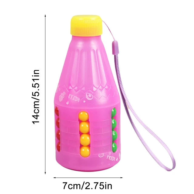 Rotating Magic Bean Puzzle Toys Bottle Shaped Spinner Magic Cube Toy Fingertip Reliever Toy For Adult Kids Stress Anxiety Relief 6