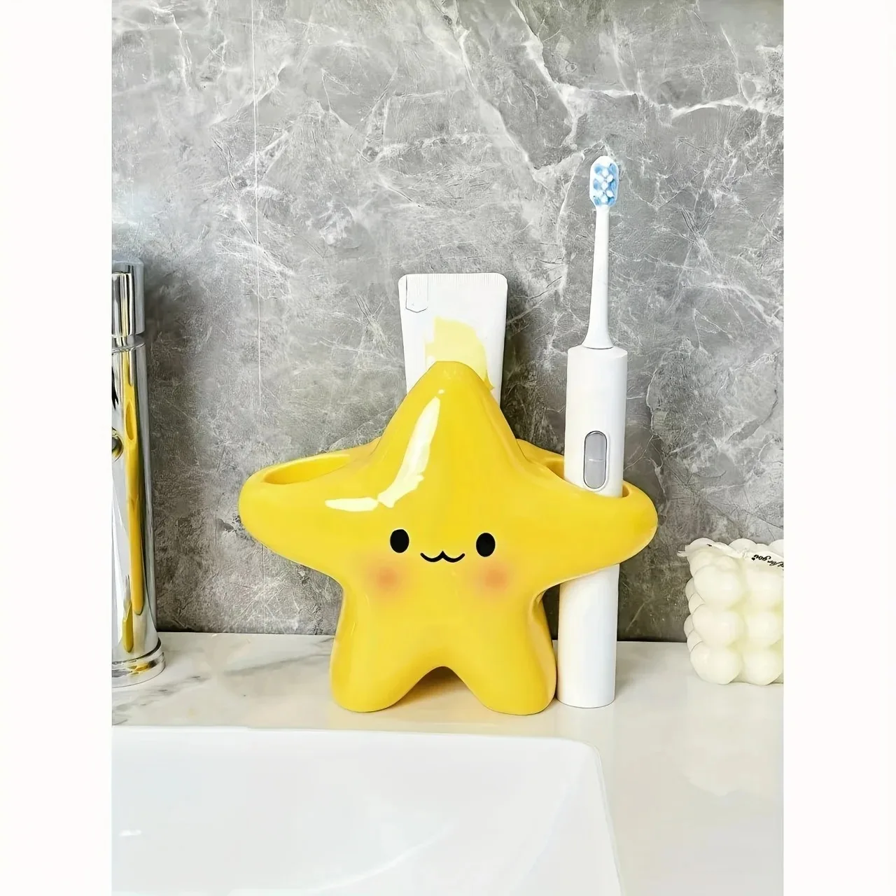 Cute Star Shaped Toothbrush Holder Image 2