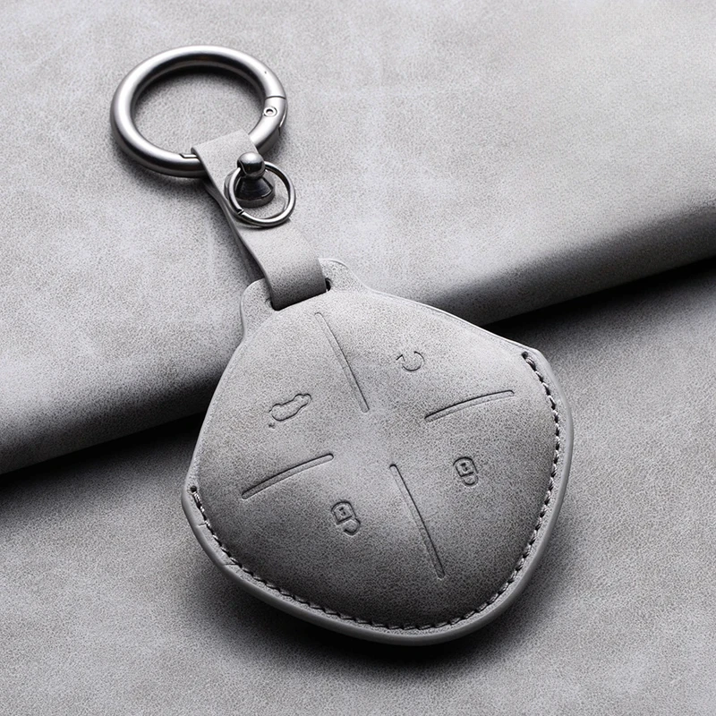 Leather Car Remote Key Case Cover Shell for Chery Jetour Dashing X-1 Plus DTC IDM Auto Key Fob Protection Keychain key case key case cover car key shell remote control case cover