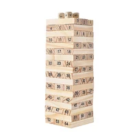 Solid Wood Puzzle Stacked High Stack Tower Drawing Block Children'S Parent-Child Interactive Board Game 5
