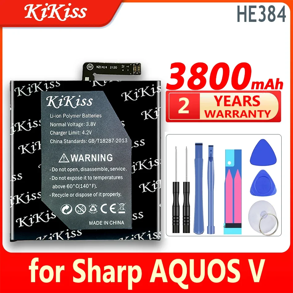 

KiKiss Li-ion Battery HE384 3800mAh for Sharp AQUOS V Bateria