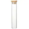 Vertical Multi-functional Sealed Tank Bar Decoration Coffee Bean Display Rack Wooden Frame Bamboo Tray Storage Glass Storage Box 5