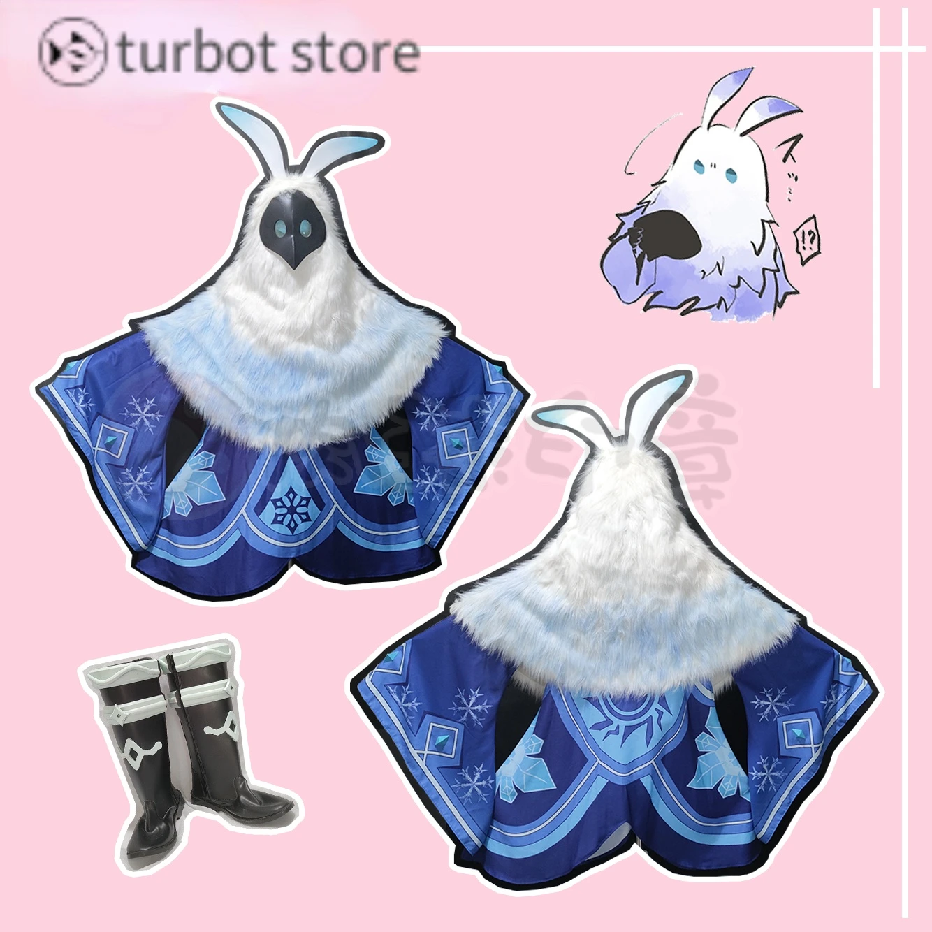 Genshin-Impact-Cosplay-Ice-Attribuut-Abyss-Mage-Kostuum-Custom-Cos-Pak 