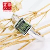 YinZheng Asscher Cut D VVS1 Green Moissanite Rings Pass Diamond Test S925 Sliver With GRA Certificate Wedding Rings For Women 2