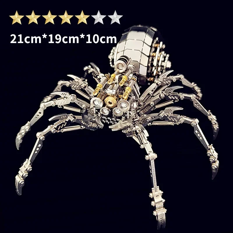 3D Puzzle Animal Spider King Model Metal Scorpion Jigsaw DIY Assemble Toys Mechanical Assembly Kits Toy Children Adults Gifts 2