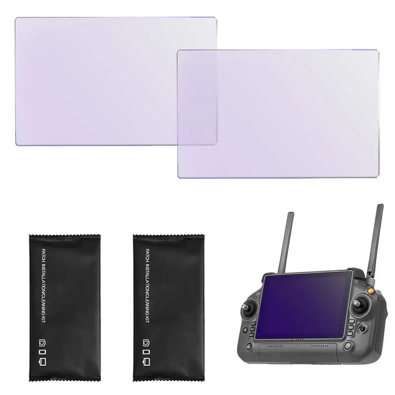 Pellicola In Vetro Temperato Da 2 Pezzi Per Telecomando Dji Rc Plus Con Pellicola Protettiva Per Schermo Pellicole Protettive Per Gli Occhi Opache Per