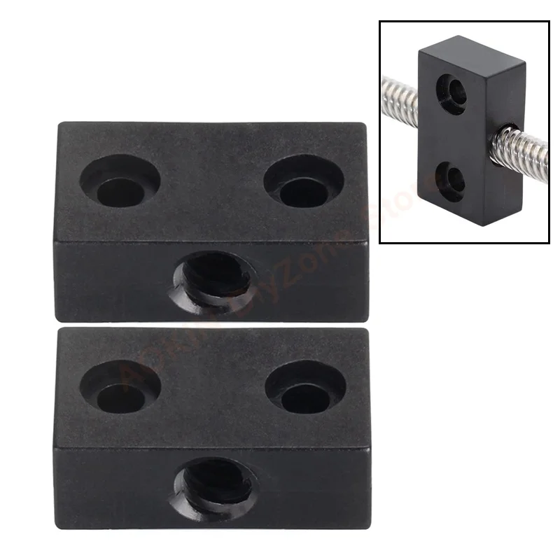 

2Pcs T-Type Anti-Backlash Nut Block T8 Screw 8mm Screw Lead 2mm 8mm, Thread Pitch 2mm For T Openbuilds 3D Printer