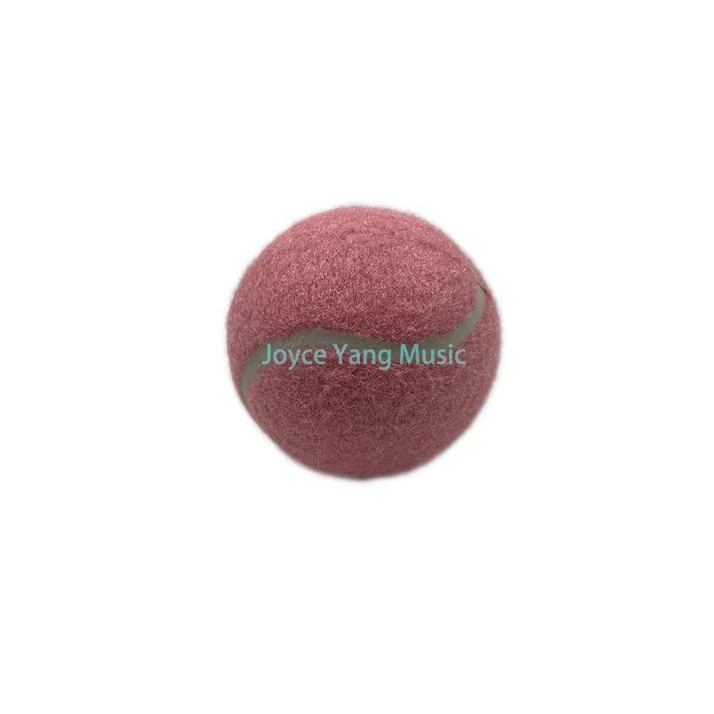 4pcs Pink Rubber Tennis Ball High Resilience Tennis Practice Ball for School Competition Training Exercises