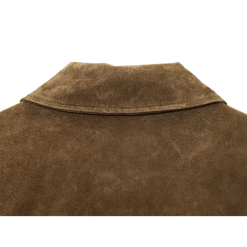 Veste bomber en similicuir pour femmes avec poches plaquées sur le devant, manches longues, fermeture éclair, manteau d'automne-hiver 2026, vêtement d'extérieur ample.