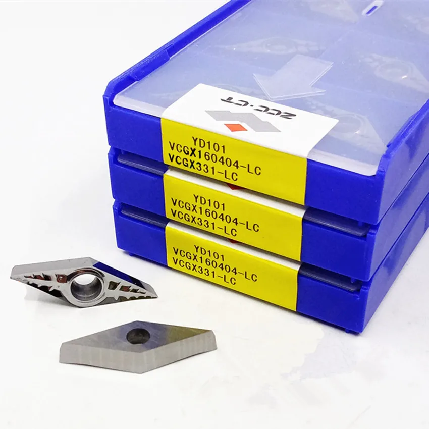 VCGX160402-LC YD101/VCGX160404-LC YD101 YBG101/VCGX160408-LC YD101/VCGX160412-LC YD101 ZCC.CT CNC 초경 선삭 서멧 인서트