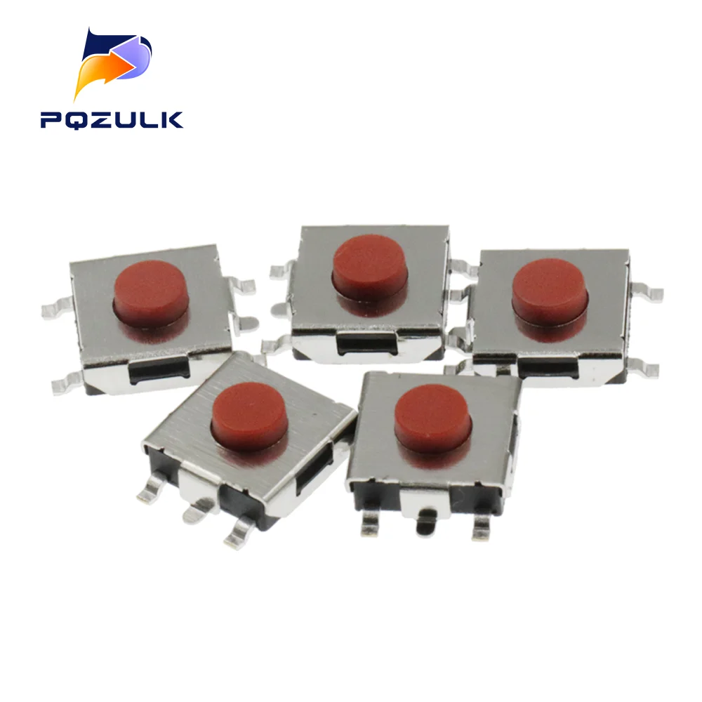 100Pcs 6*6*3.1 Smd Il Microinterruttore Tocca Il Pulsante 5Pin 6X6X3.1 Microinterruttore Smt Light Touch Switch