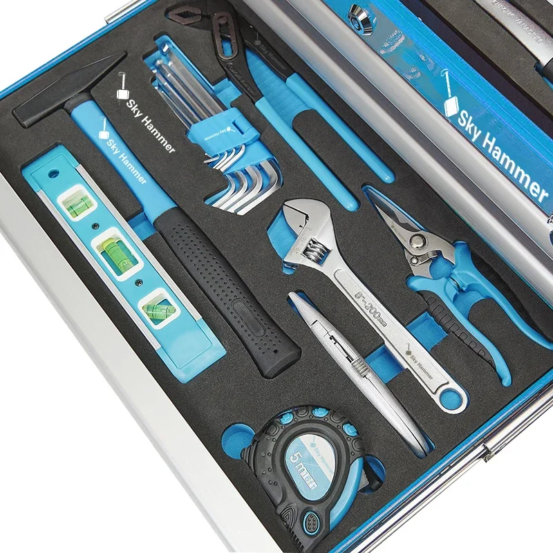 Factory Supply 70 PCS Toolbox Set Chrome Vanadium Repair Workshop Garage Tool Sets with 3 Drawer 4