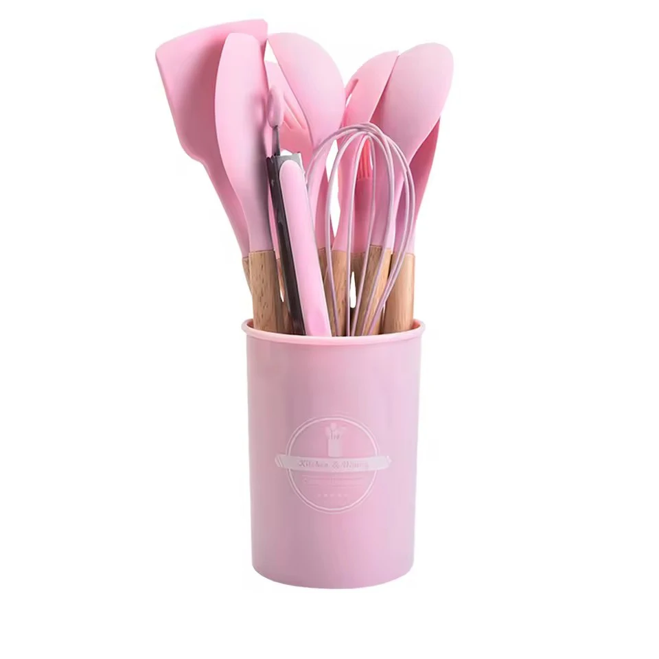 12-Piece Heat-Resistant Non-Stick Kitchen Utensil Set with Holder