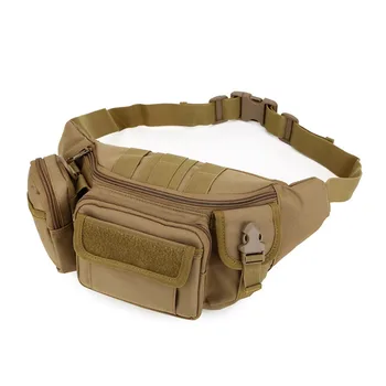 【New Arrival】Desert Camo Tactical Waist Pack, Multi-Pocket Fanny Pack with MOLLE Webbing, Heavy Duty Belt Bag for Hunting, Hiking & Outdoor Activities 1