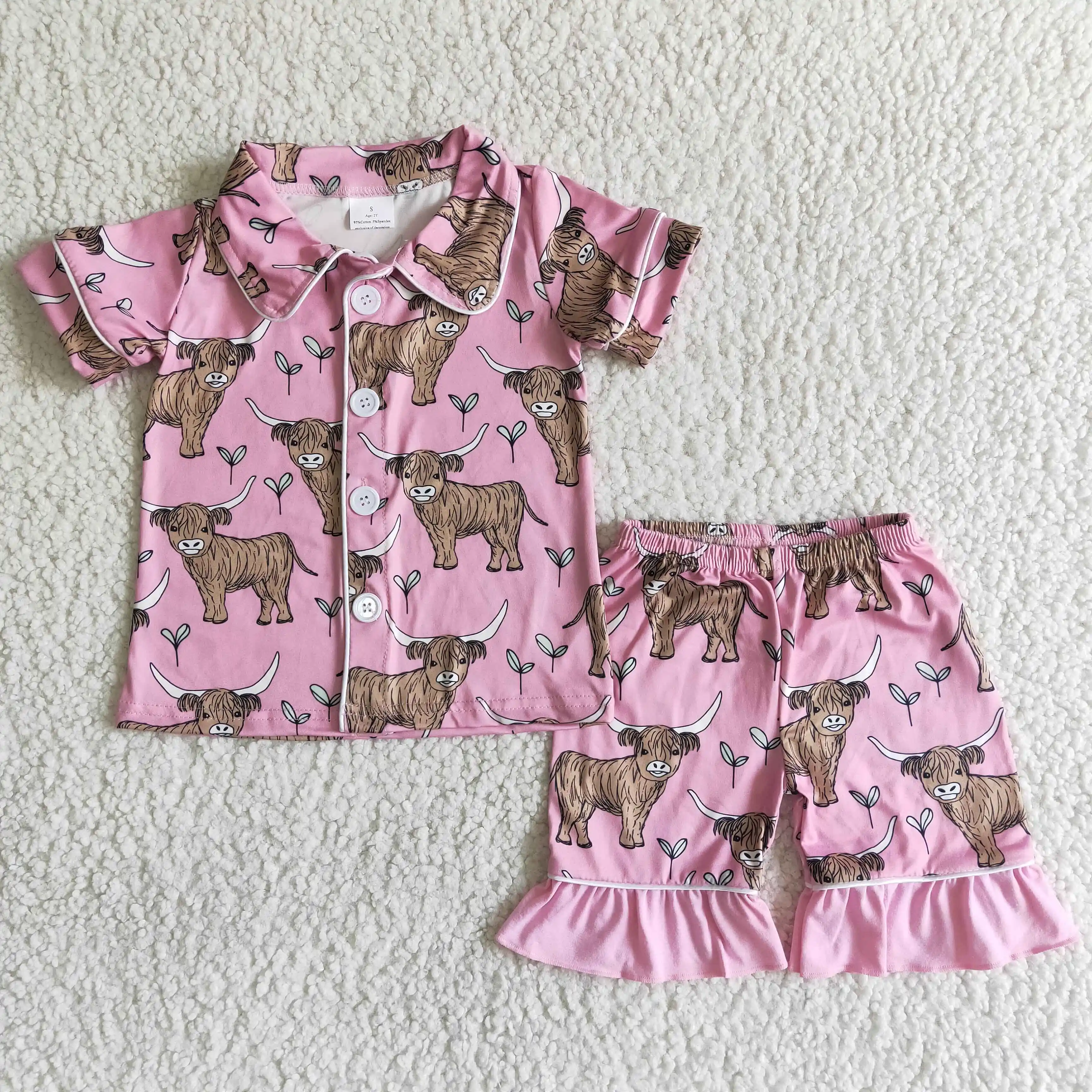 Toddler Newborn Baby Kids Leopard Print Summer Short Sleeve Pajamas Boys Girls Universal Short Sleeve Shorts Pajamas pajamas for girls Clothing Sets