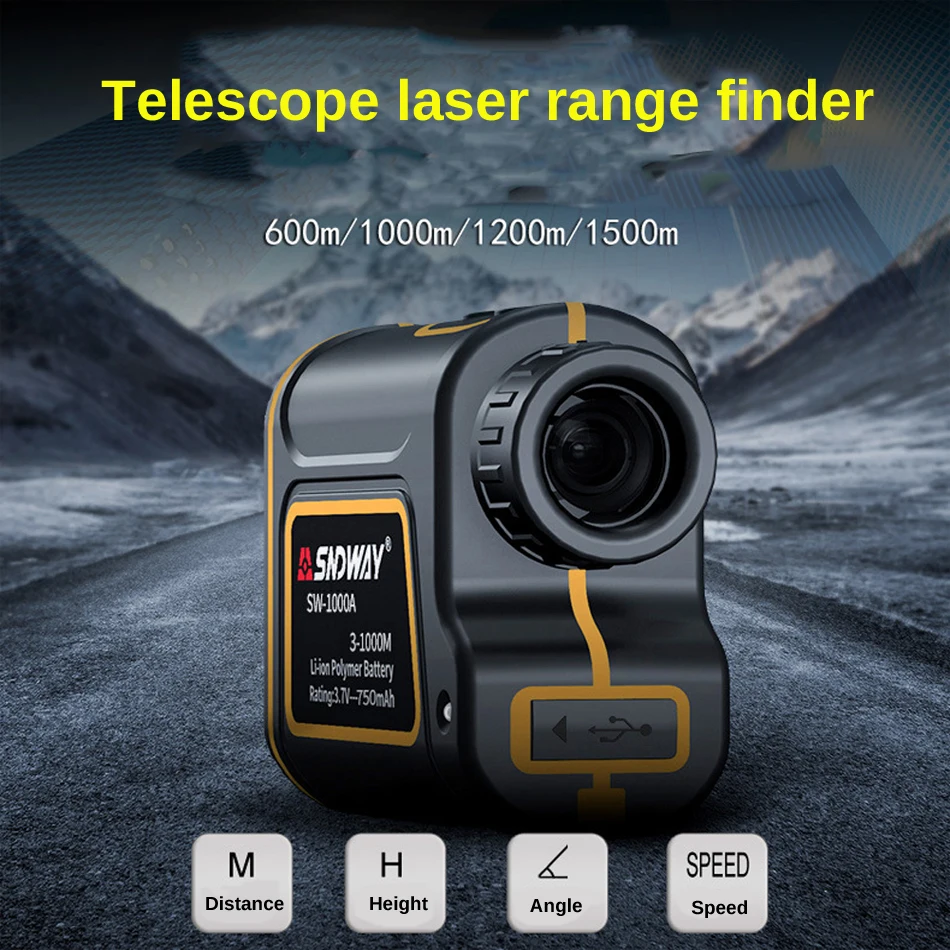 

SNDWAY Telescope Laser Range Finder Digital Distance Meter Hunting Monocular Golf Rangefinder 600m 1000m 1500m Roulette Measure