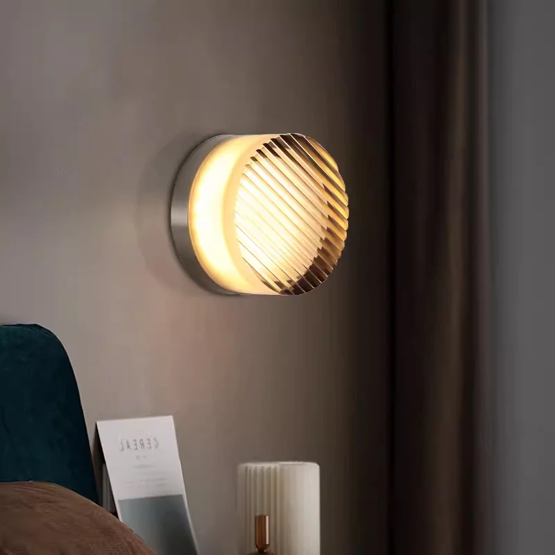 Modern LED Wall Lamp Amber Jelly Wall Sconces Bedside Room Decor Light Living Room Hotel Aisle Smoke Grey Lighting Fixture led wall lamp,wall sconces light,wall lamp