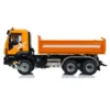 Customized RTR 6x6 LESU RC Metal 1/14 Hydraulic Dump Truck 3-way Radio Control Tipper Car Model 3-speed Transmission Light Sound 6