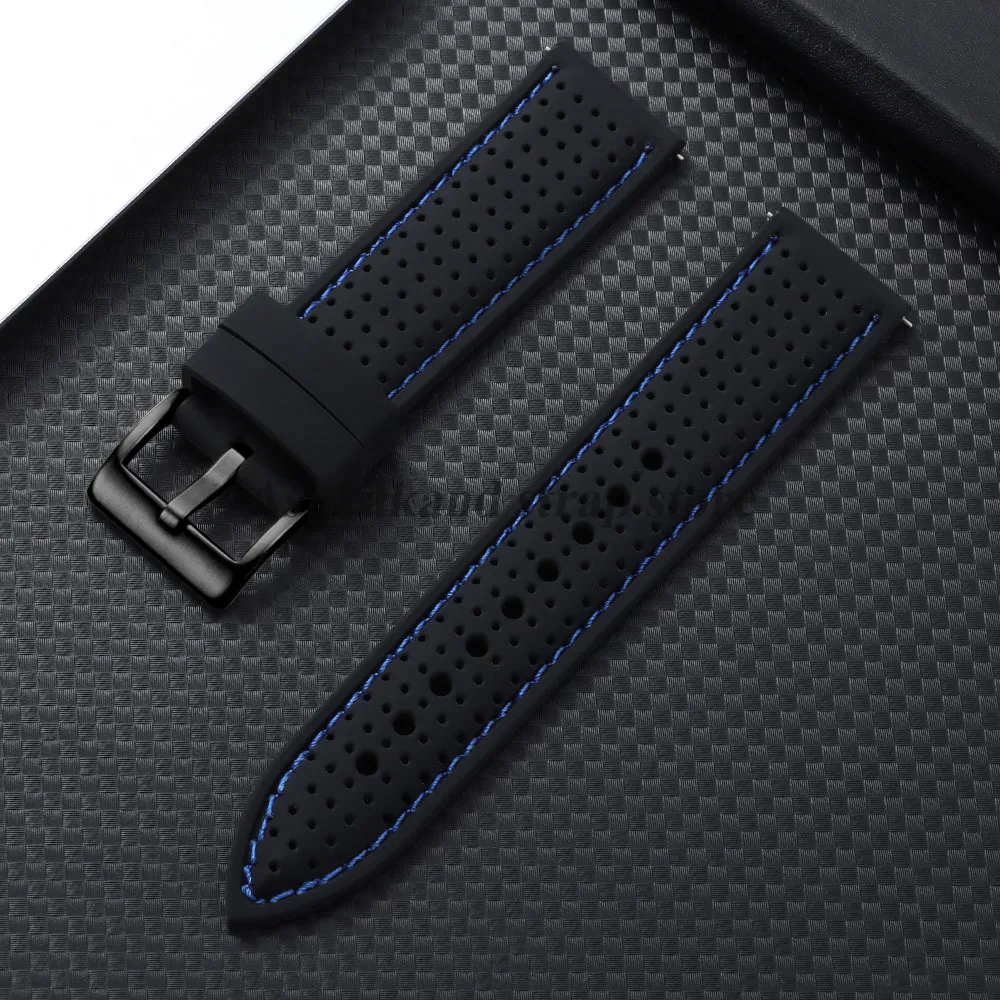 Seiko Premium Silicone Breathable Watch Band with Quick Release