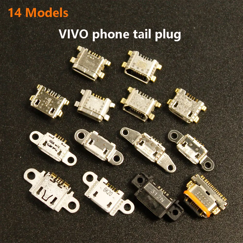 

14 Models 5Pin Micro USB jack socket charging port connector for VIVO Y35A Y55/A Y69 X21i X20/X9/X6Plus Xplay6 X5pro/L X7 X7Plus