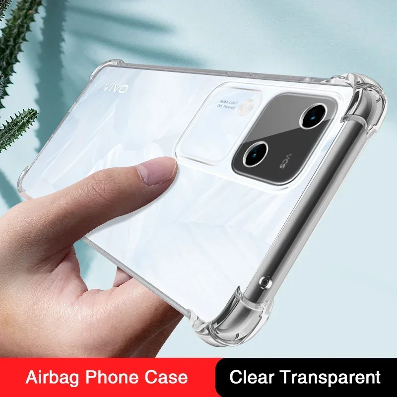 Luxury Clear Airbag Cover Cases for VIVO S18 S18E Pro 5G 360 Soft Air Bag Anti-fall Shockproof Armor VIVOS18Pro VIVOS18E Housing