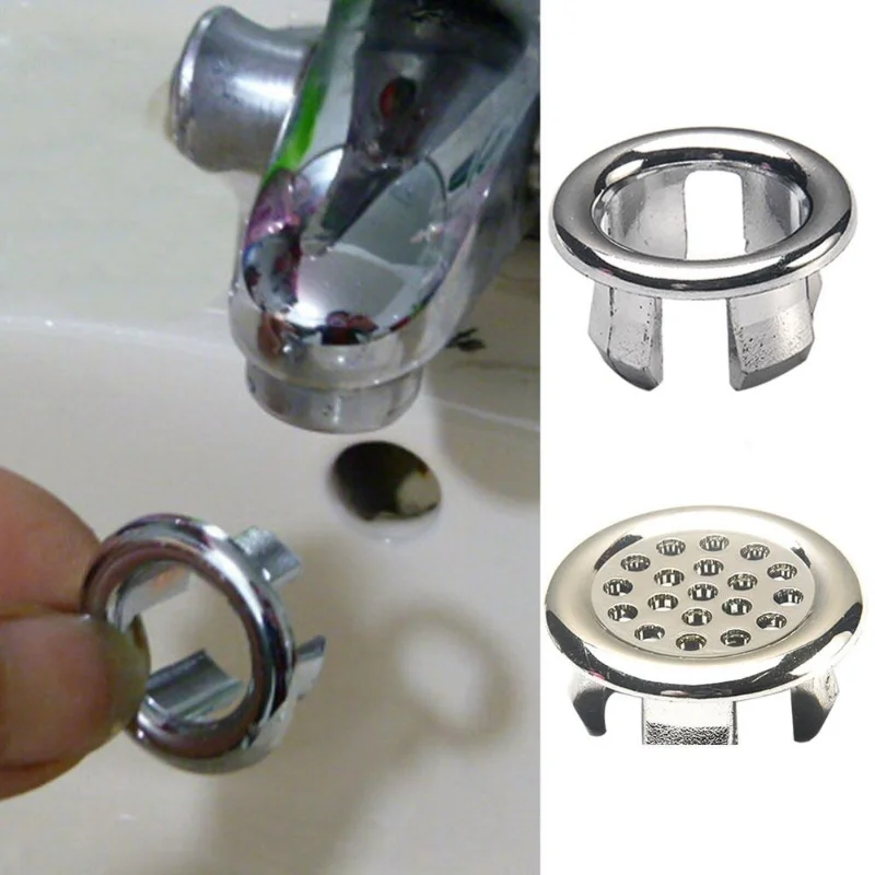 Kitchen Bathroom Basin Circular Overflow Drain Cover Decoration Bathtub Sink Hole Overflow Hollow Washbasin sink overflow cover,overflow drain cover