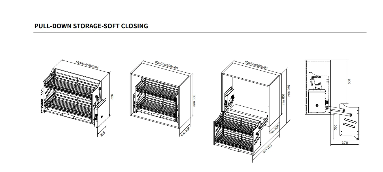 Kitchen Cabinet Lift Basket Kitchen Pull Down Basket Suspender Seasoning Hanging Storage Kitchen Lift Basket