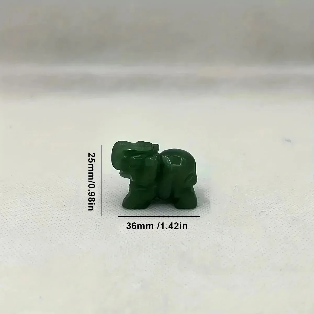 Green Aventurine Elephant Statue 5