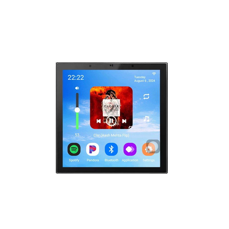 4인치 안드로이드 11 투야 스마트 홈 블루투스 오디오 알렉사 음성 제어 배경 음악 벽걸이형 앰프 (천장 스피커 포함)