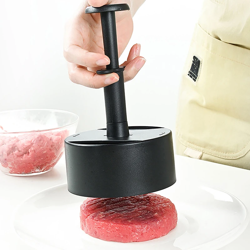 Manual Hamburger Meat Press ABS Round Non-stick Filled Meat Pie Making Mold BBQ Pie Press Mold Machine Kitchen Accessories hamburger press hamburger press maker