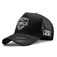 Men's Mesh Baseball Cap Summer Breathable Sports Dad Hat Outdoor Adjustable Casual Trucker Cap 1